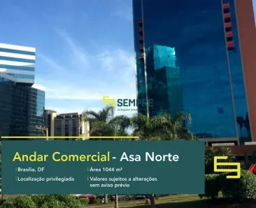Imóvel Comercial para alugar, 1045m² no Asa Norte, Brasília