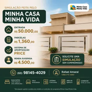 Casa com 2 Quartos à venda, 76m² no Loteamento Bertaville, Palmas
