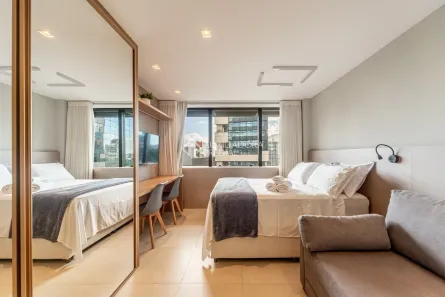 Apartamento com 1 Quarto para alugar, 27m² no Três Figueiras, Porto Alegre