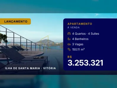 Apartamento com 4 Quartos à venda, 150m² no Ilha de Santa Maria, Vitória