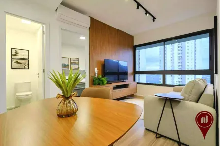 Apartamento com 1 Quarto para alugar, 57m² no Vila da Serra, Nova Lima