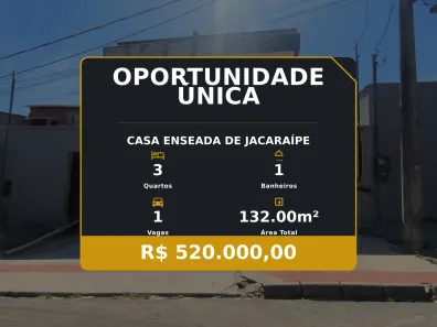 Casa com 3 Quartos à venda, 132m² no Enseada de Jacaraípe, Serra