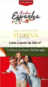 Lote/Terreno à venda, 250m² no Jardim Primavera, Itupeva