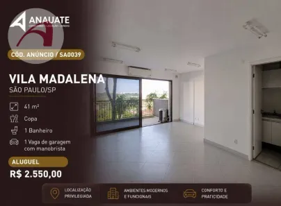 Sala Comercial para alugar, 41m² no Vila Romana, São Paulo