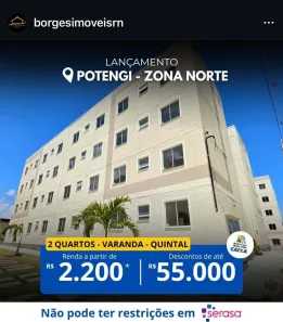 Apartamento com 2 Quartos à venda, 42m² no Redinha, Natal