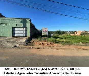 Lote/Terreno à venda, 360m² no Setor Tocantins, Aparecida de Goiânia
