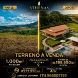 Lote/Terreno à venda, 1000m² no Centro (Caucaia do Alto), Cotia