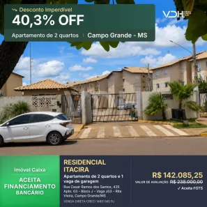 Apartamento com 2 Quartos à venda, 42m² no Parque Residencial Rita Vieira, Campo Grande