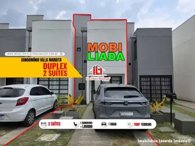 Casa de Condomínio com 2 Quartos para alugar, 59m² no Ponta Negra, Manaus