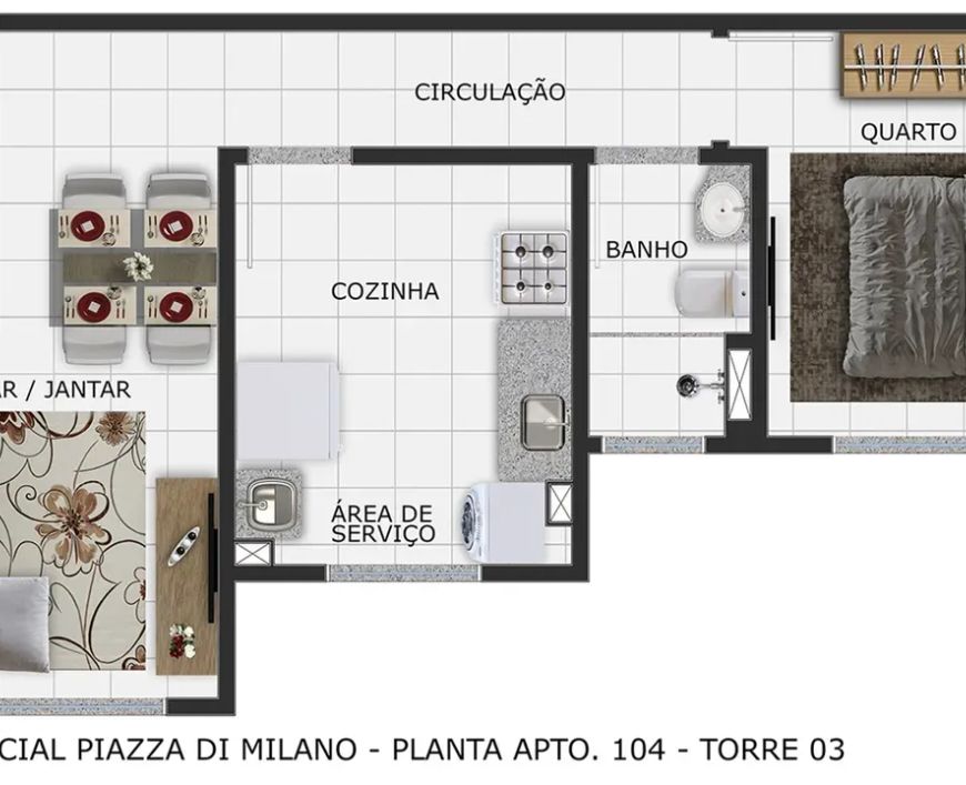 PIAZZA DI MILANO - FASE 2 - BL3 no Vila Fátima, Piracicaba