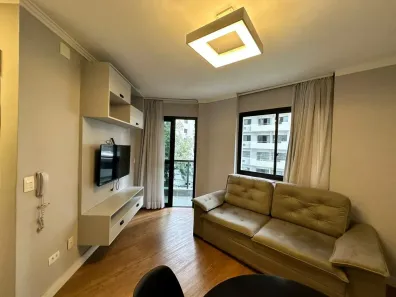 Apartamento com 1 Quarto para alugar, 40m² no Jardim Paulista, São Paulo
