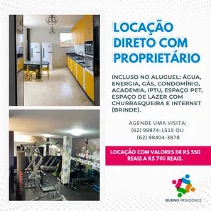 Kitnet com 1 Quarto para alugar, 21m² no Setor Sol Nascente, Goiânia