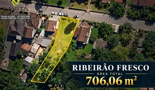 Lote/Terreno à venda, 706m² no Centro, Blumenau