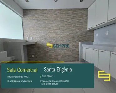 Sala Comercial à venda, 58m² no Santa Efigênia, Belo Horizonte