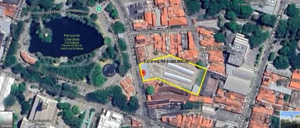 Lote/Terreno à venda, 3418m² no Centro, Fortaleza