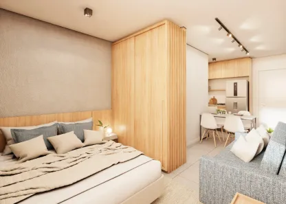 Apartamento com 1 Quarto à venda, 21m² no Poço Rico, Juiz de Fora