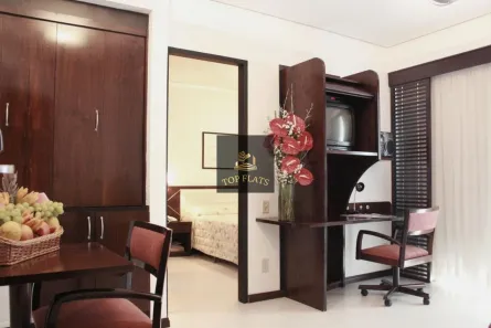Flat com 1 Quarto para alugar, 34m² no Indianópolis, São Paulo