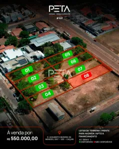 Lote/Terreno à venda, 500m² no Caçari, Boa Vista