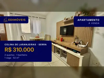 Apartamento com 2 Quartos à venda, 52m² no Colina de Laranjeiras, Serra