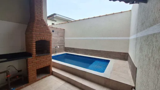Casa de Condomínio com 2 Quartos à venda, 81m² no Balneário Itaóca, Mongaguá