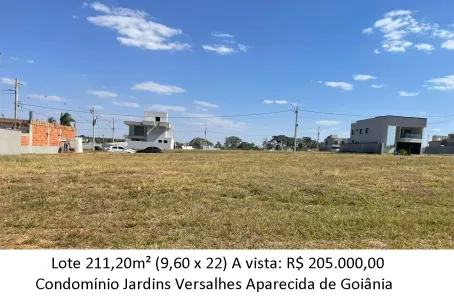 Lote/Terreno à venda, 211m² no Jardins Versalhes, Aparecida de Goiânia