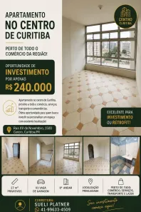 Apartamento com 1 Quarto à venda, 27m² no Centro, Curitiba