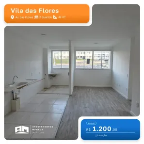 Apartamento com 2 Quartos para alugar, 42m² no Lago Azul, Manaus