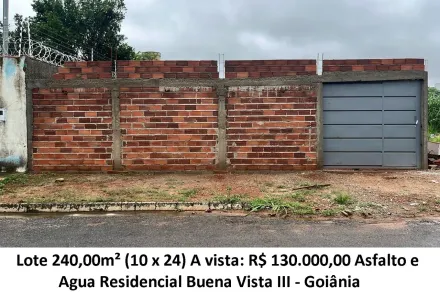 Lote/Terreno à venda, 240m² no Residencial Buena Vista I, Goiânia