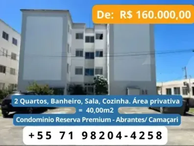Apartamento com 2 Quartos à venda, 40m² no Cajazeiras de Abrantes (Abrantes), Camaçari