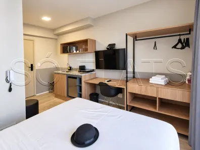Flat com 1 Quarto para alugar, 22m² no Jardim das Acácias, São Paulo