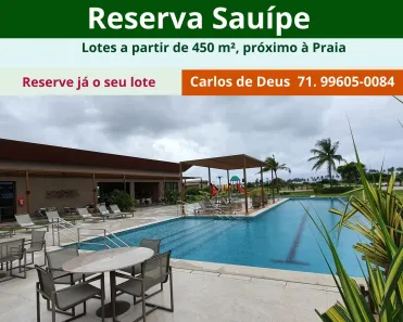 Lote/Terreno à venda, 450m² no Costa do Sauípe, Mata de São João