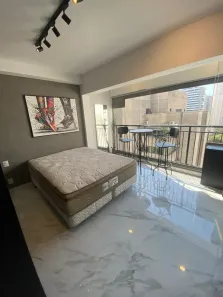 Apartamento com 1 Quarto para alugar, 25m² no Indianópolis, São Paulo