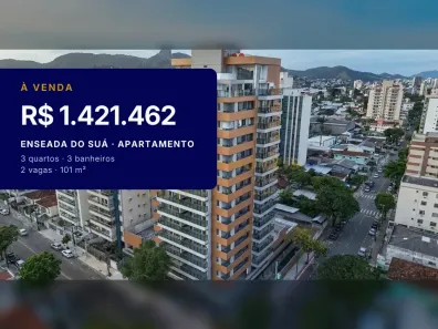 Apartamento com 3 Quartos à venda, 101m² no Enseada do Suá, Vitória