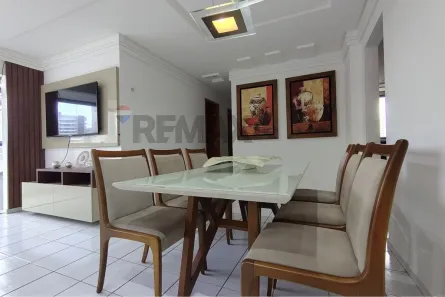 Apartamento com 3 Quartos para alugar, 86m² no Cabo Branco, João Pessoa