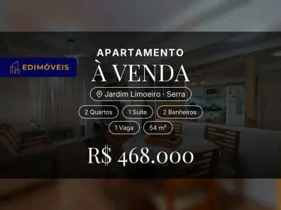 Apartamento com 2 Quartos à venda, 54m² no Jardim Limoeiro, Serra