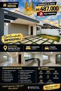Casa de Condomínio com 3 Quartos à venda, 169m² no Turu, São Luís