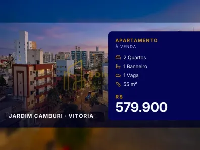 Apartamento com 2 Quartos à venda, 55m² no Jardim Camburi, Vitória