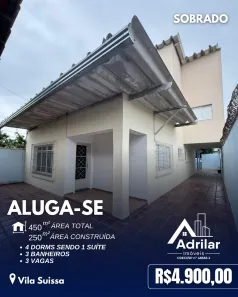 Sobrado com 4 Quartos para alugar, 250m² no Vila Suissa, Mogi das Cruzes