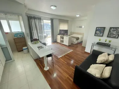 Apartamento com 1 Quarto para venda ou aluguel, 54m² no Cidade Monções, São Paulo