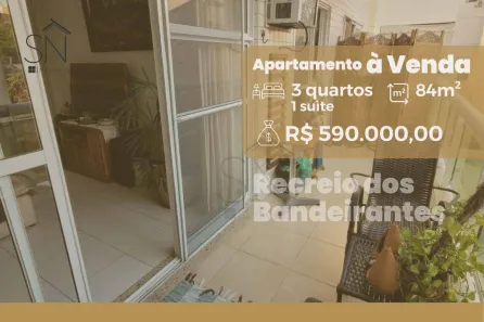 Apartamento com 3 Quartos à venda, 84m² no Recreio dos Bandeirantes, Rio de Janeiro