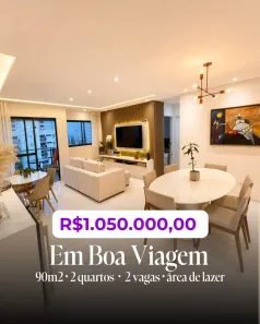 Apartamento com 2 Quartos à venda, 90m² no Boa Viagem, Recife