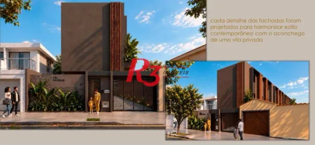 Casa de Condomínio com 2 Quartos à venda, 400m² no Campo Grande, Santos