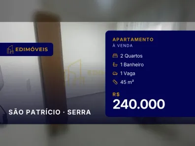 Apartamento com 2 Quartos à venda, 45m² no São Patrício, Serra