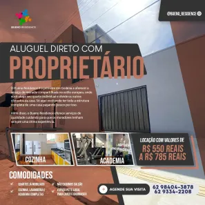 Kitnet com 1 Quarto para alugar, 35m² no Setor Sol Nascente, Goiânia