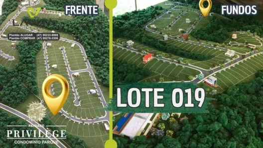 Lote/Terreno à venda, 399m² no Ponta Aguda, Blumenau
