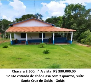 Lote/Terreno à venda, 8500m² no Área Rural de Santa Cruz de Goiás, Santa Cruz de Goiás