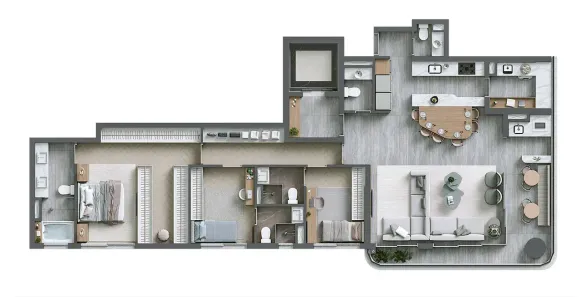 Apartamento com 2 Quartos à venda, 142m² no Alphagran Alphaville, Barueri