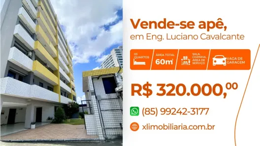 Apartamento com 3 Quartos à venda, 60m² no Engenheiro Luciano Cavalcante, Fortaleza