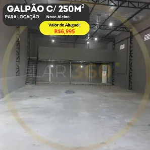 Galpão/Depósito/Armazém para alugar, 250m² no Novo Aleixo, Manaus