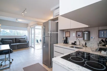 Apartamento com 1 Quarto para alugar, 41m² no Cidade Monções, São Paulo